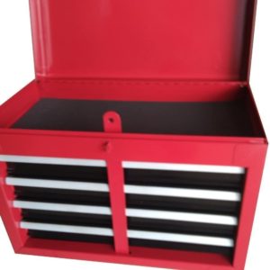Red Rolling Tool Storage Cabinet Chest 5 Drawers Top Removable Durable Tool Cabinet Roller Tool Box